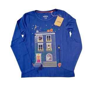 NWT Mini Boden Haunted House Superstitch Shirt Size 8/9